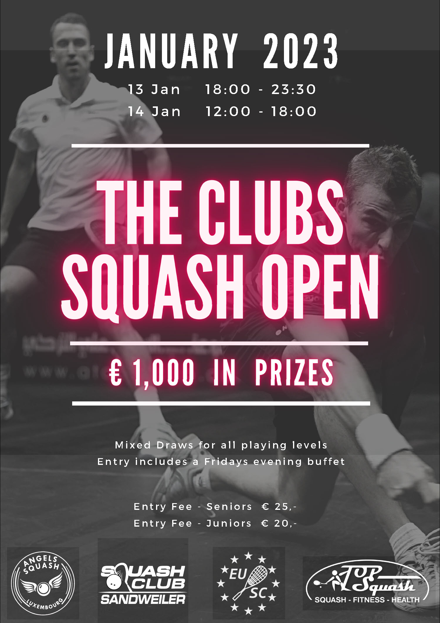 “The Clubs” Open 2023 Fédération de Squash Luxembourgeoise