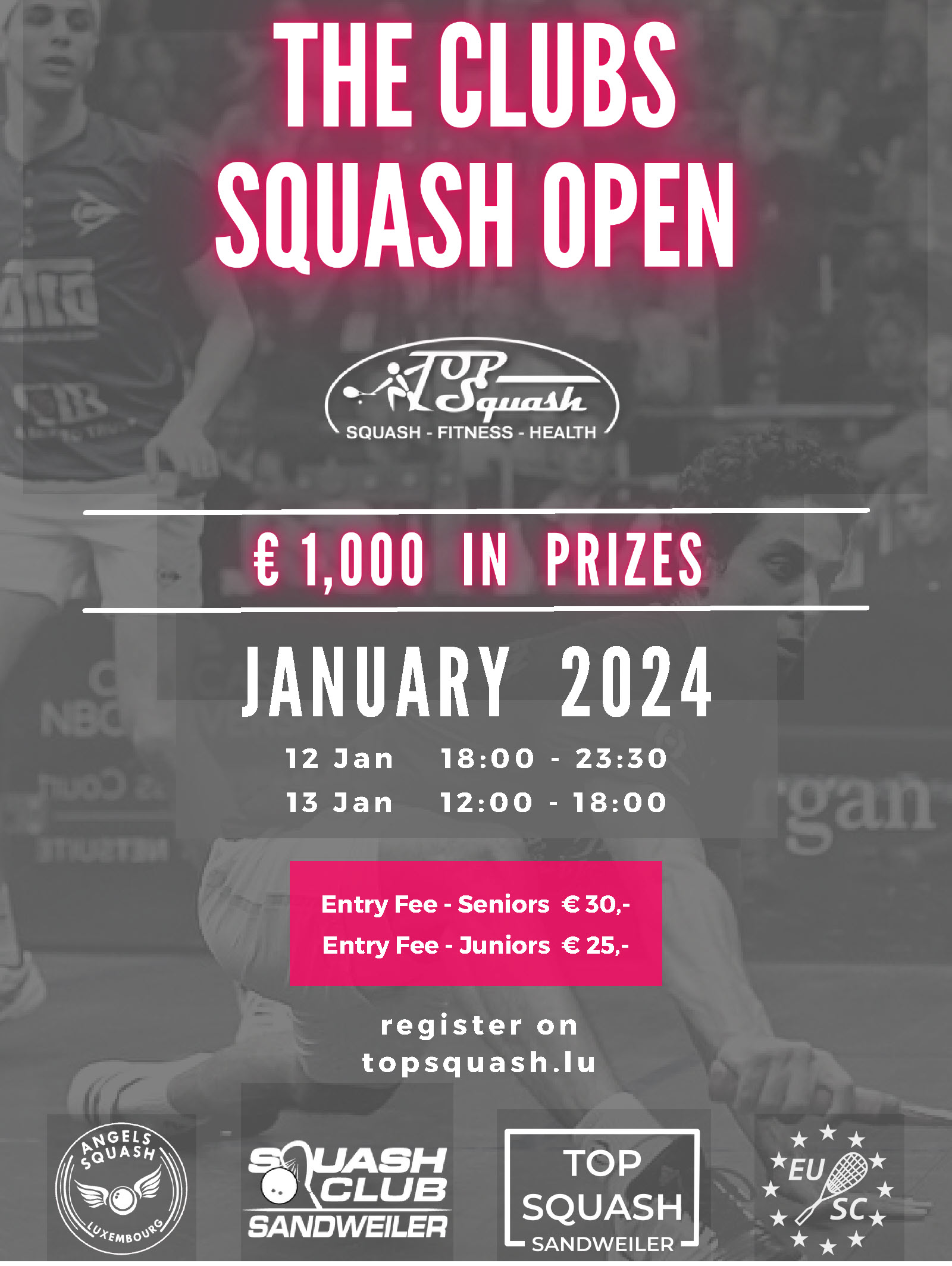 The Open 2024 Fédération de Squash Luxembourgeoise